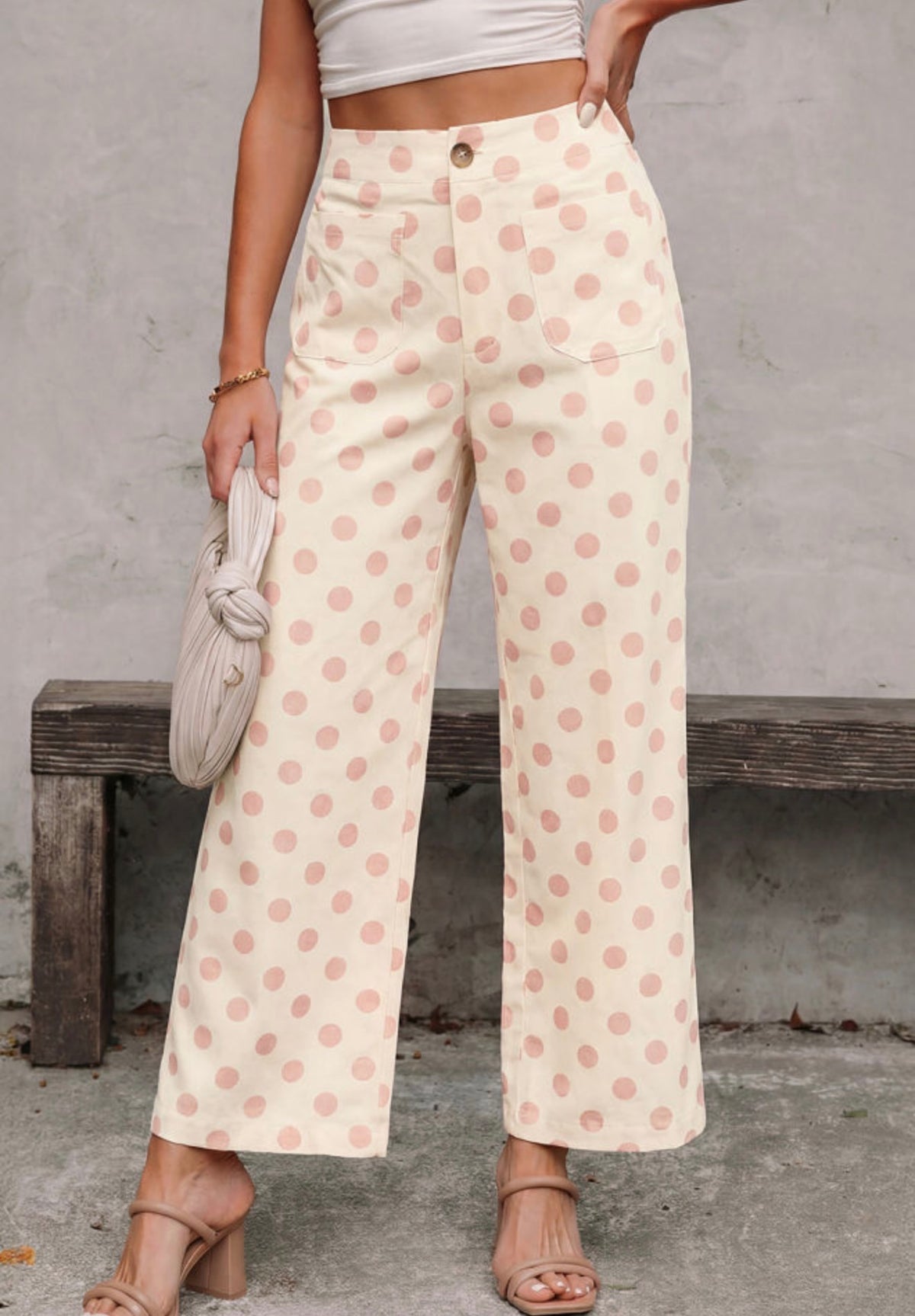 Pink Polka Dots Pants